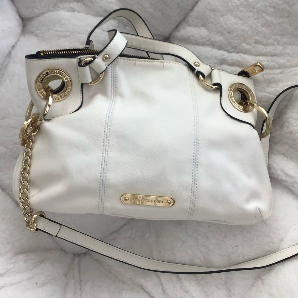 ✅Firm Price✅Juicy Couture White Handbag with Gold Hardware